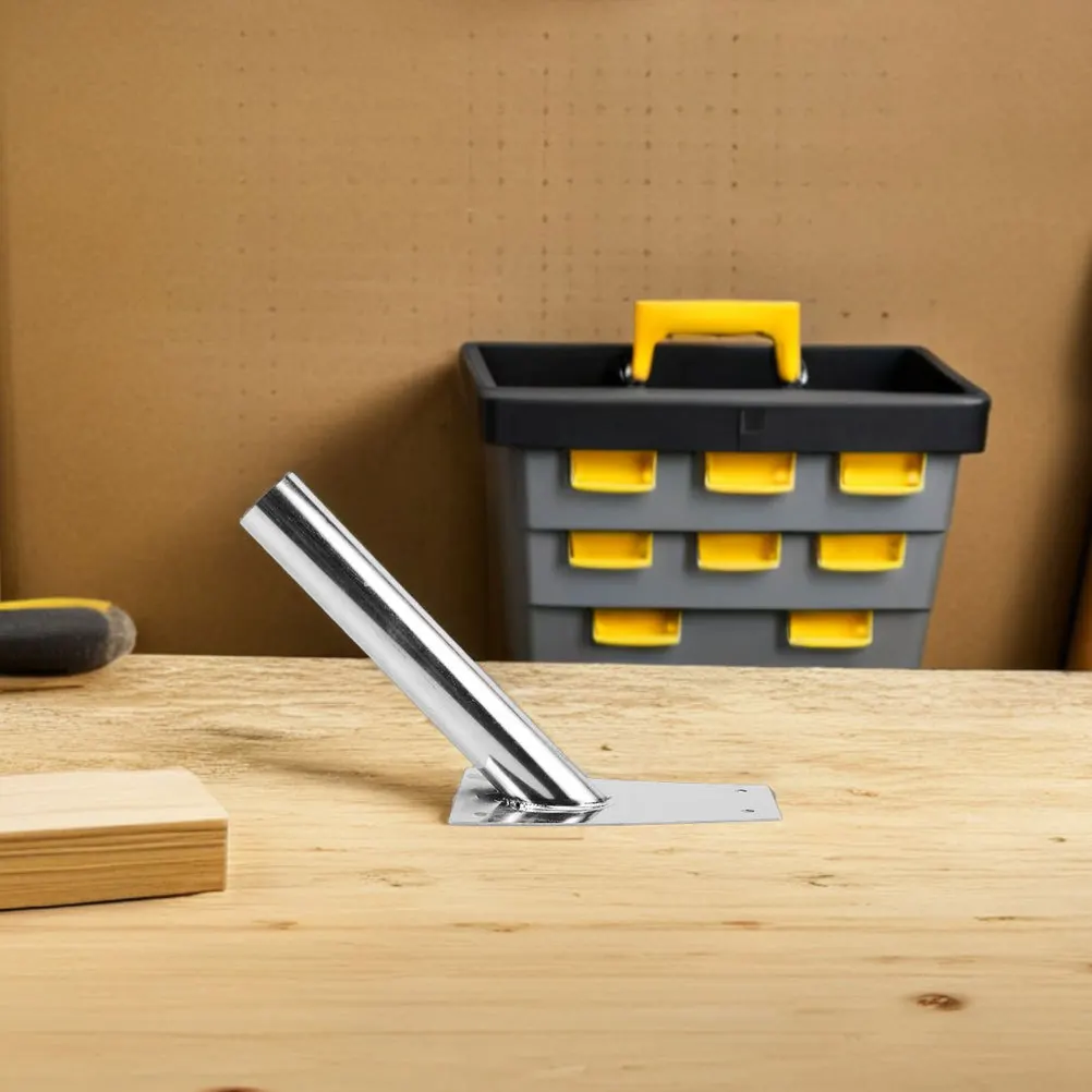 

2Pcs Stainless Steel Flagpole Holder Wall Mount Bracket Durable Angled Design for Outdoor Indoor Storefront Flags 25mm