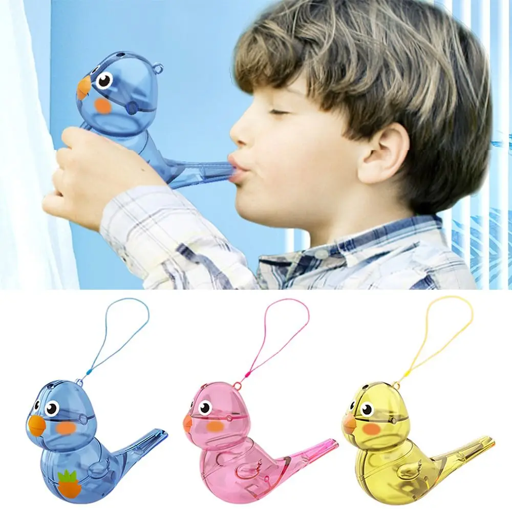 

Multicolor Cartoon Bird Whistle Add Water Plastic Warble Whistle Different Bird Calls Learning Musical Instrument Toys Children
