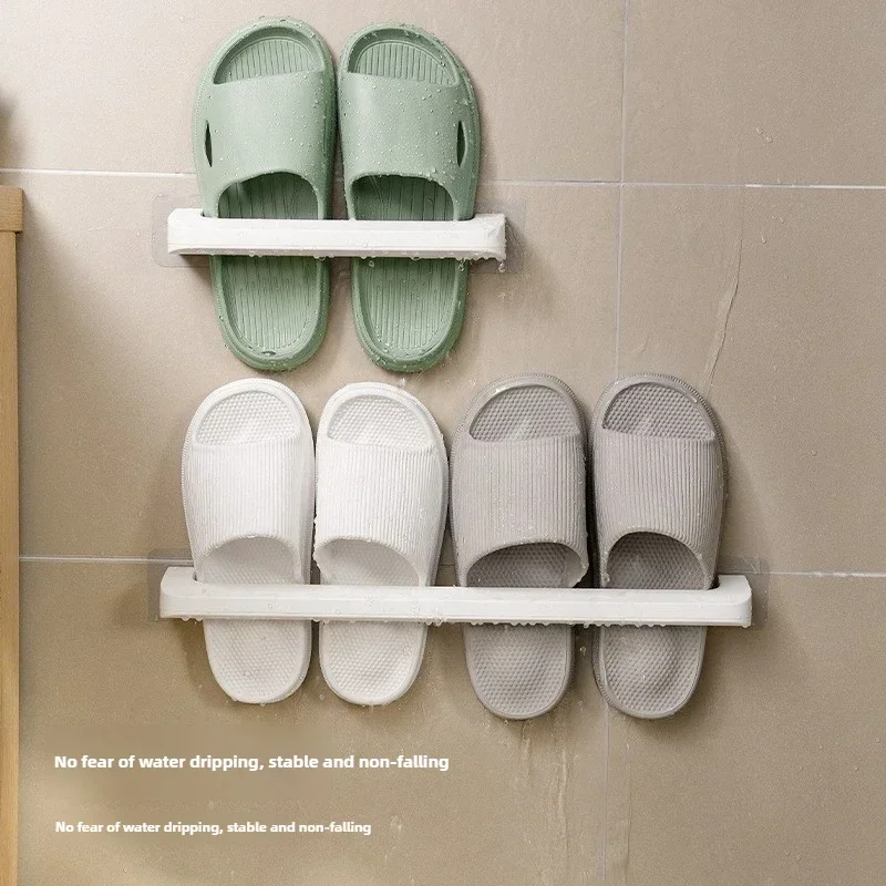 رف شبشب مثبت على الحائط غير مسامية رف أحذية الحمام يمكن تصريفها وسهل أن يأخذ رفوف قوية مقاومة للماء Ecoco