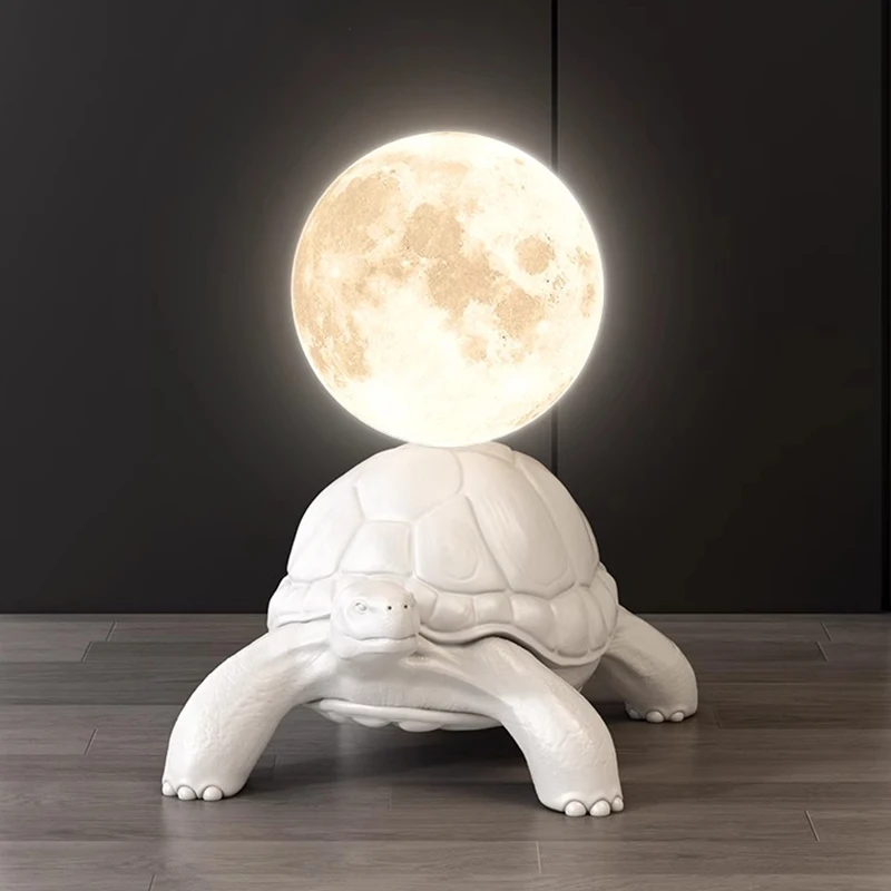 Home Decor Sculptures & Figurines Decoration Accessories Multi Functional Turtle Floor Ornament Living Room Resin Animal Statues