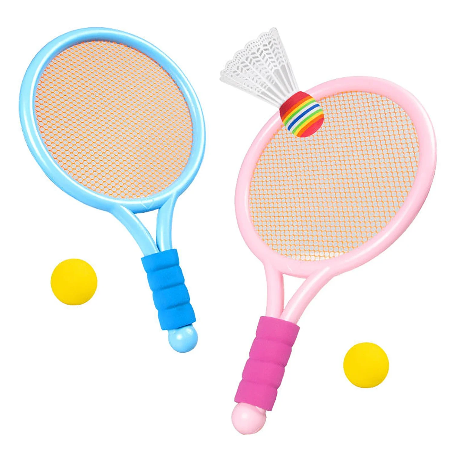 Children's outdoor badminton racket set, sports parent-child interaction ultra light and durable, gift toys