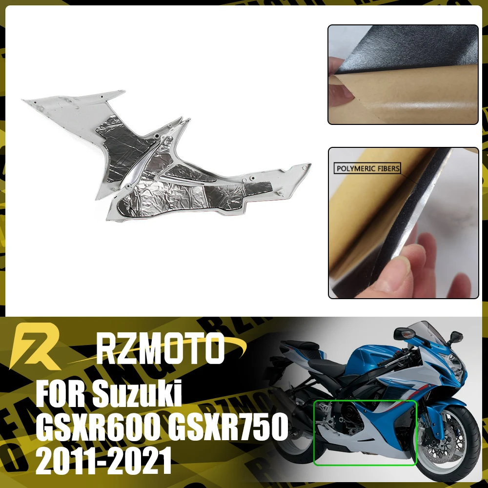 

For Suzuki GSXR600 GSXR750 2011-2021 Motorcycle Protective Heat-Insulating Film ABS Fairing Professional Heat Shield