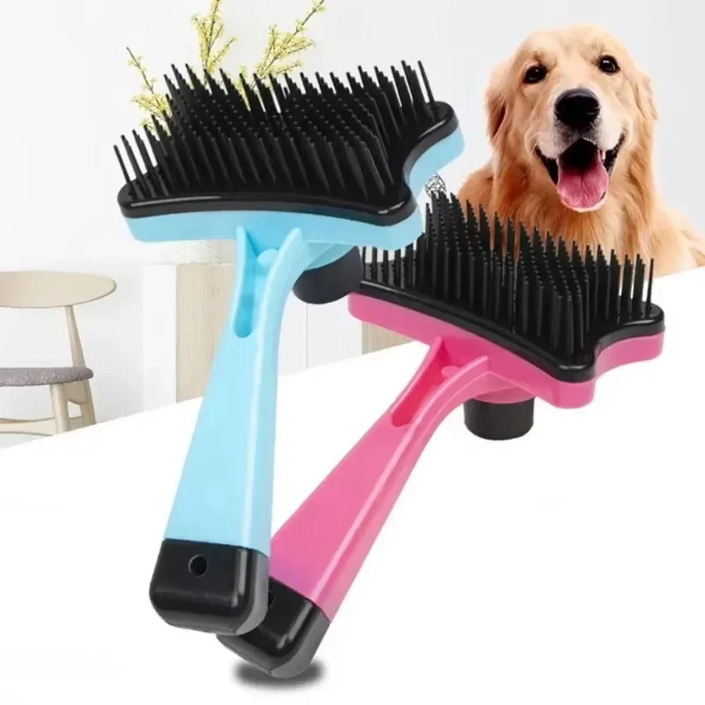 One-key Self Cleaning Pet Grooming Comb Effective Fur Remover Brush for Dogs Cats Teddy Shedding Removal Daily Pet Care Grooming
