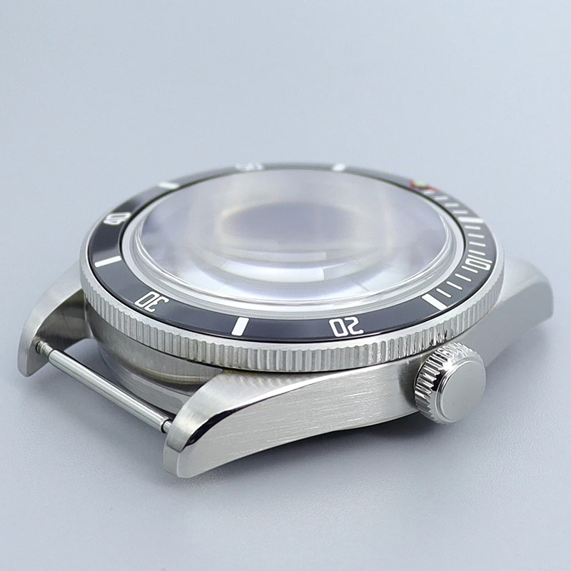 

38mm Stainless Steel Vintage Watch Case Screw Crown Parts Fit Seiko nh35 nh36 4R36 Movement 28.5mm Dial Domed Sapphire Crystal