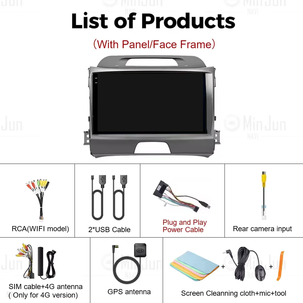 วิทยุติดรถยนต์ Android 15 Qualcomm สำหรับ KIA Sportage 3 Sportage R 2010-2016 ระบบไร้สาย Android Auto Carplay เครื่องเล่นมัลติมีเดีย สเตอริโอในรถยนต์