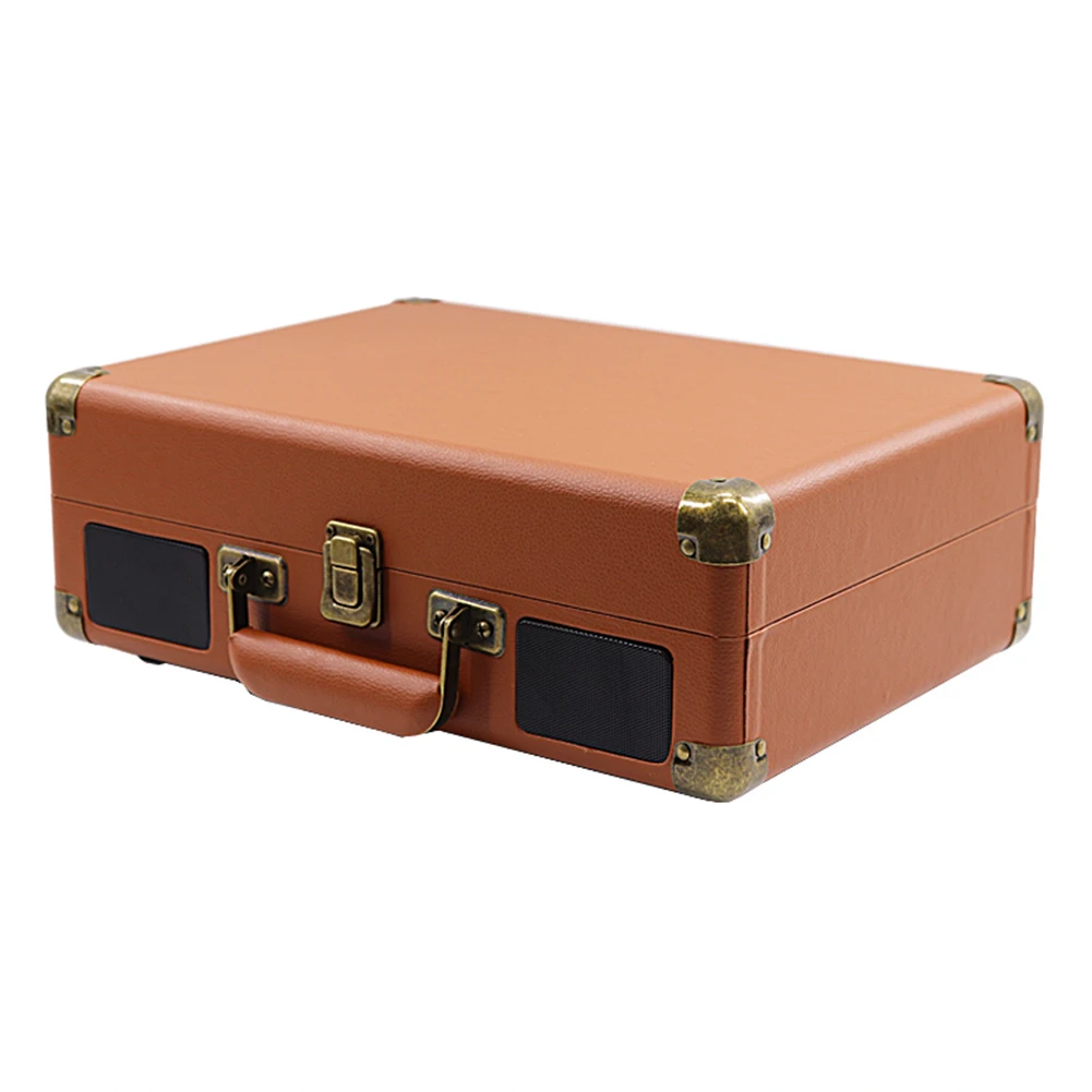 مشغل تسجيلات فينيل ريترو متوافق مع تقنية البلوتوث مشغل تسجيل القرص الدوار مشغل تسجيل على طراز الحنين للترفيه