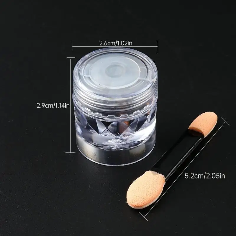 Aurora Pearl Nails Glitter Dust Chrome Moonlight White Rubbing on Powder Shell Mirror Pigment 1 Jar Nail Art Supplies Decoration