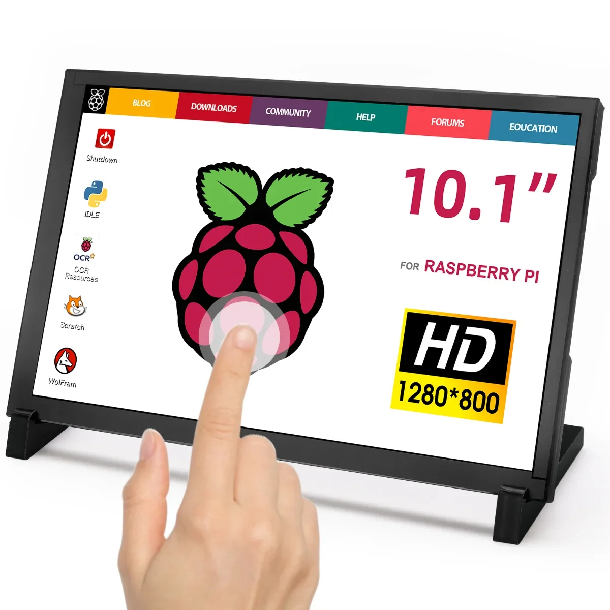 Hot Sale 10.1inch IPS Capacitive Touch Monitor 1280x800 HDMI for Raspberry Pi 5, Jetson Nano, PC