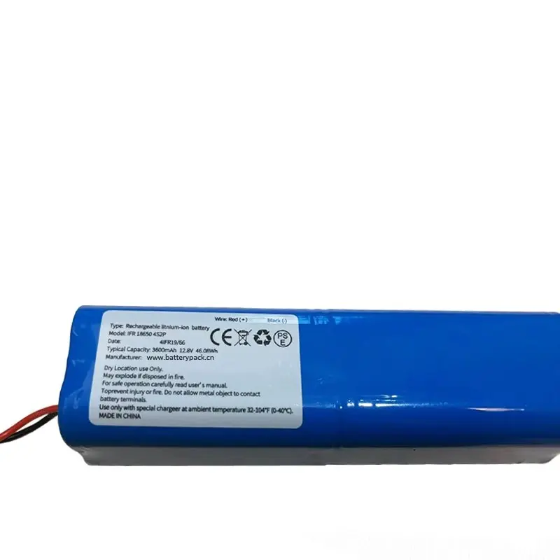 3600mAh 12.8V 46.08Wh IFR18650 4S2P Rechargeable Battery Pack