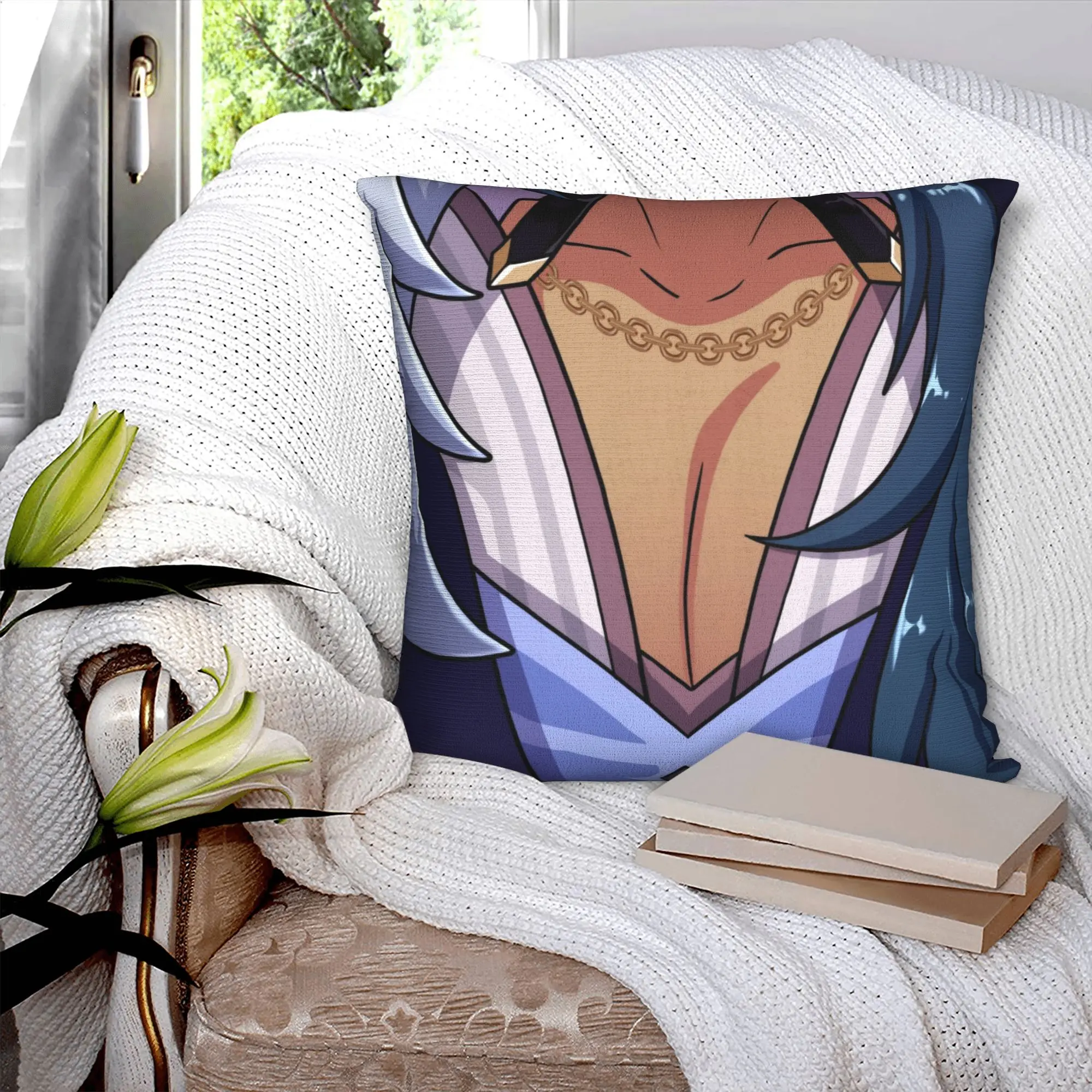 Genshin Impact Kaeya Tiddies Pillow Home Decoration Anime Game Luxury Cushion Cover Square Pillowcase