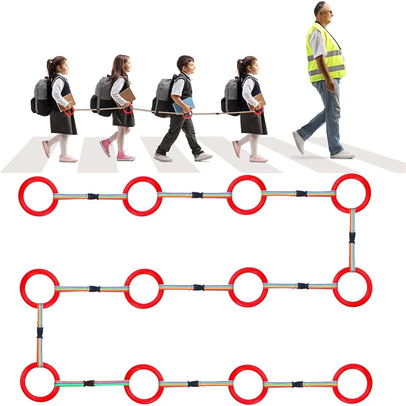 12pcs/set Toddler Walking Rope Preschool Toddler Detachable Transition Rope Safety Nursery Rope For Children Outdoor Safety