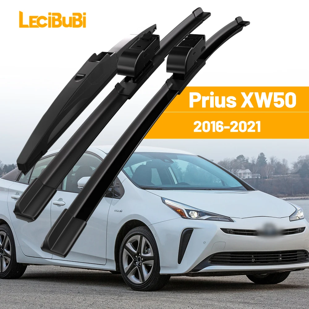 

For Toyota Prius XW50 2016-2021 1set Front & Rear Windshield Wiper Blades Windscreen Wipers 2017 2018 2019 2020 Accessories