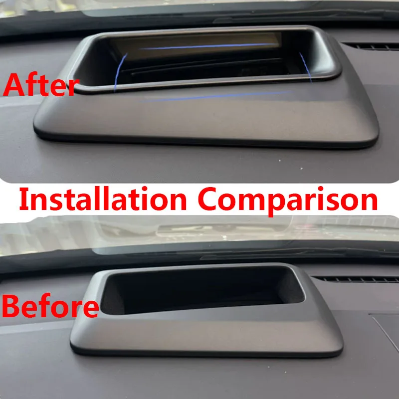 For Lynk & Co 02 Z20 2024-2026 Car Dashboard ABS Head-up Display Dust Cover HUD Protective Cover Interior Car Accessories