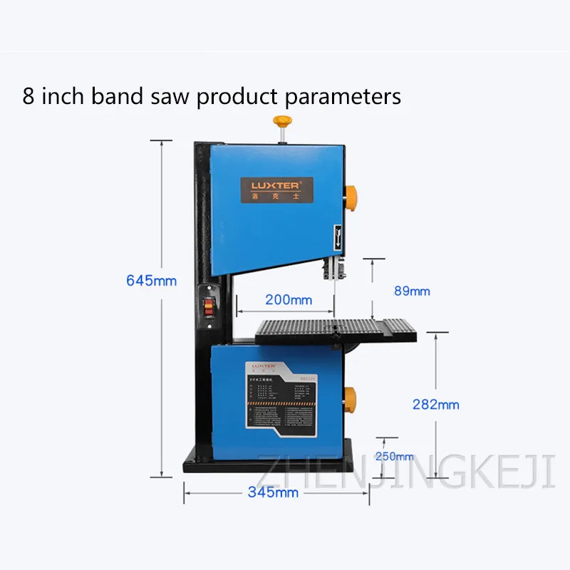 Imagem -05 - Woodworking Band Sawing Machine Desktop Wire Saw Jigsaw Ferramentas de Corte de Metal Rosário Mesa Saw 85 mm 89 mm 350 w 550w 220v