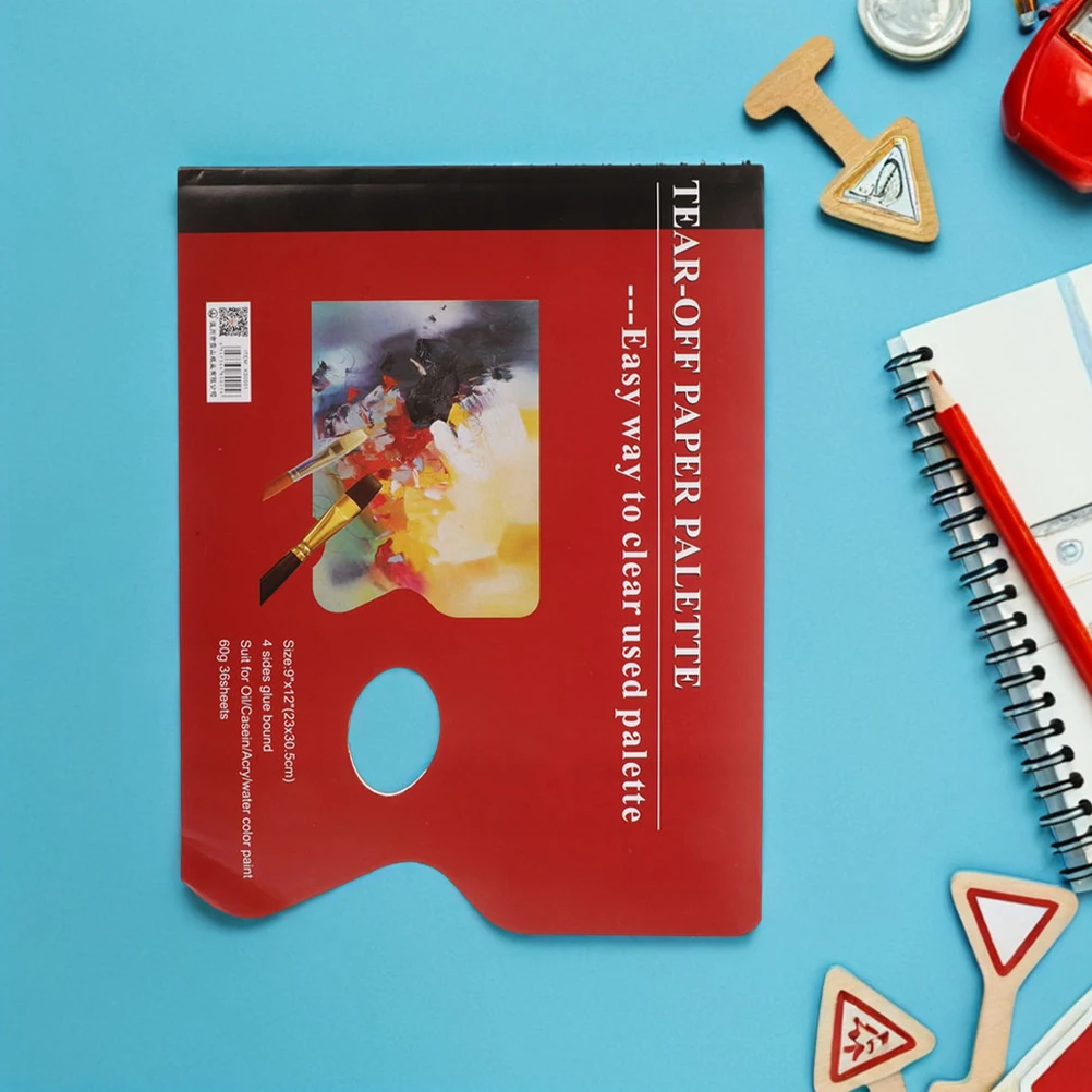 

2 шт., бумажные подушечки для акриловых гуашевых масляных красок, легко отслаиваемые товары для художников, акварельная бумага для смешивания, студенческая бумага