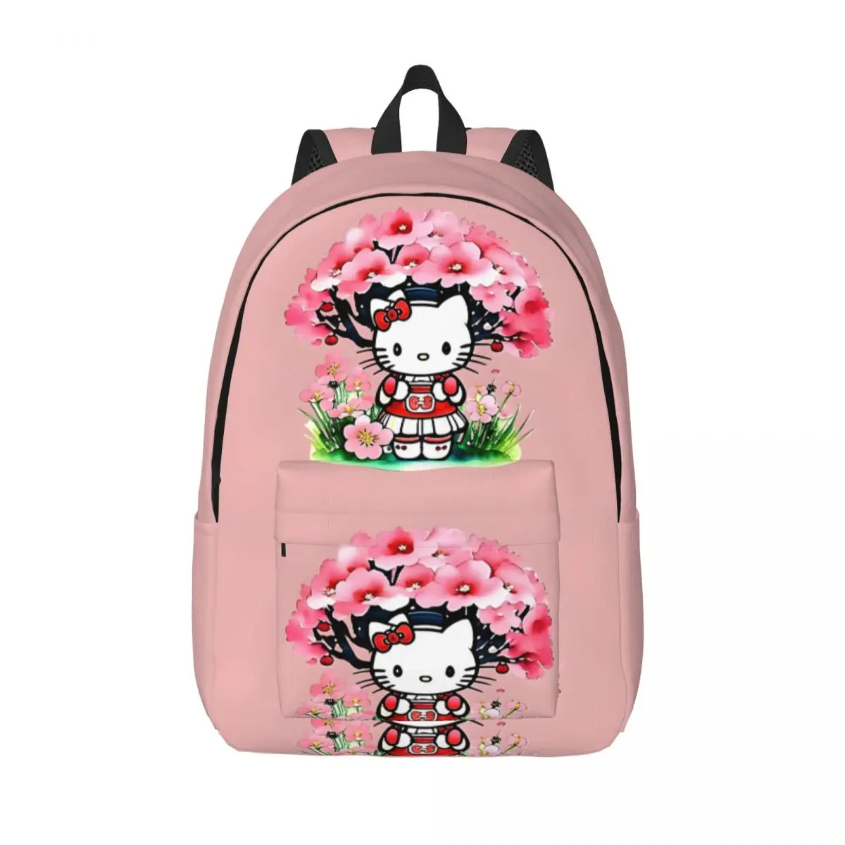 Birthday Hello Kitty And Sakura Tree Multi Compartment Children's Bags Sanrio Snack Storage For Women Kid Daypack Camping