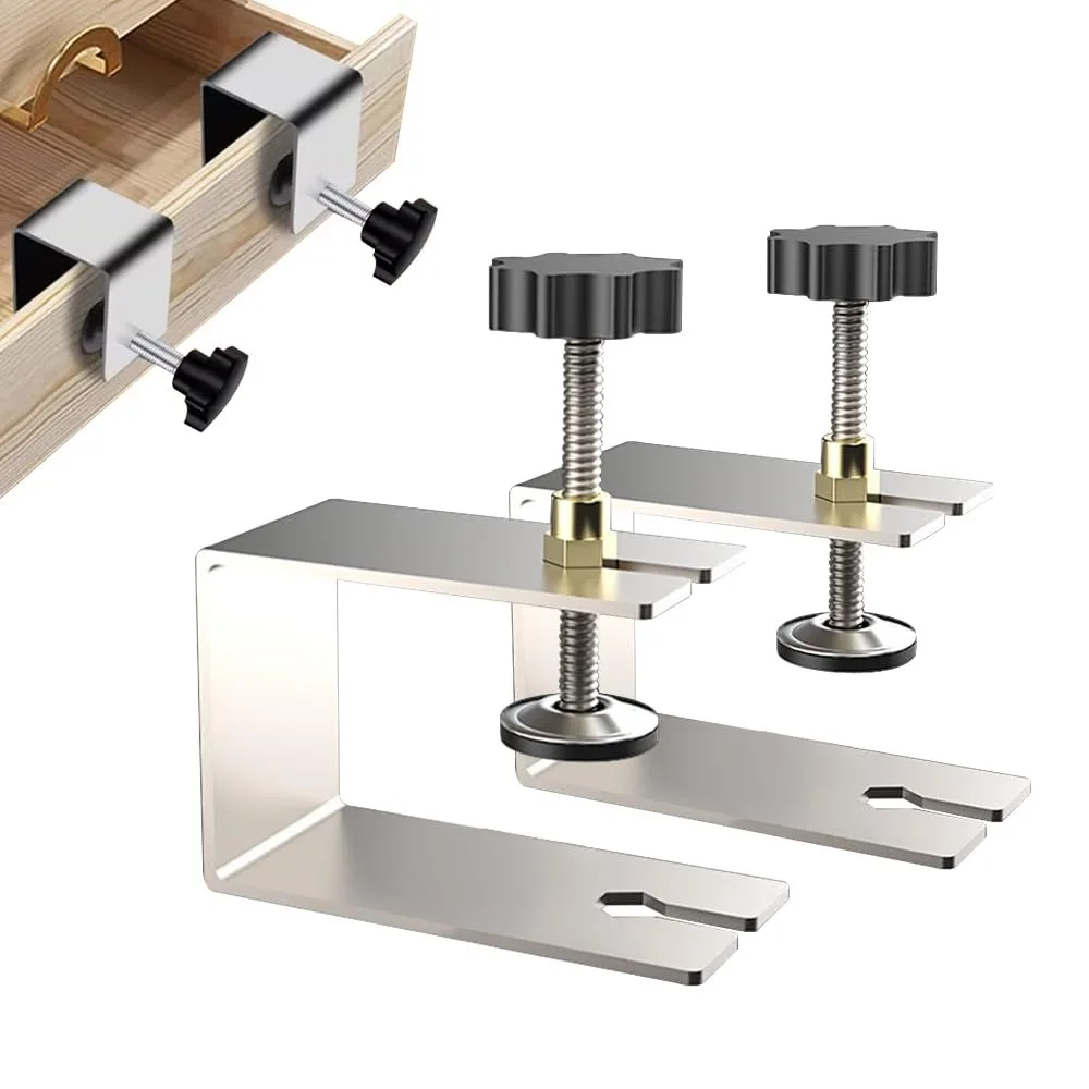 

2 Pcs C Clamp Drawer Fixing Clip Universal Drawer Front Cabinet Hardware Jig Guide Position Tools Installation Clamps