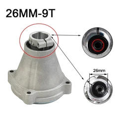 9Teeth Shaft,26Mm Tube Connection Plate Part For 43CC 52CC,GX35 Engine, Fit For Side Carry Brush Cutter Grass Trimmer