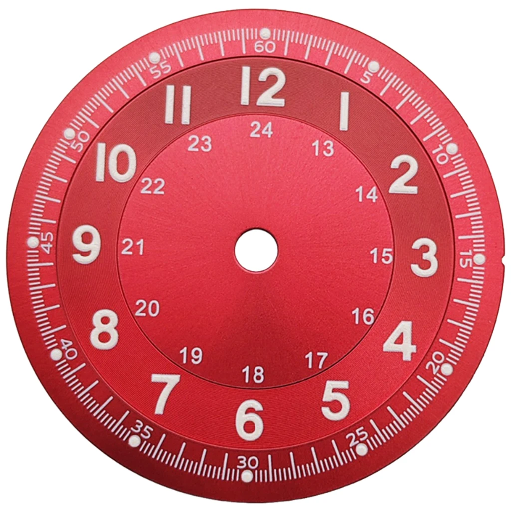 

Циферблат для часов 29 мм NH35, красный/голубой, для NH35, NH36, Miyota 8215, 8205, 821A, DG2813, ETA2824, 2836, с зеленым люминесцентным покрытием, для автоматических часов.