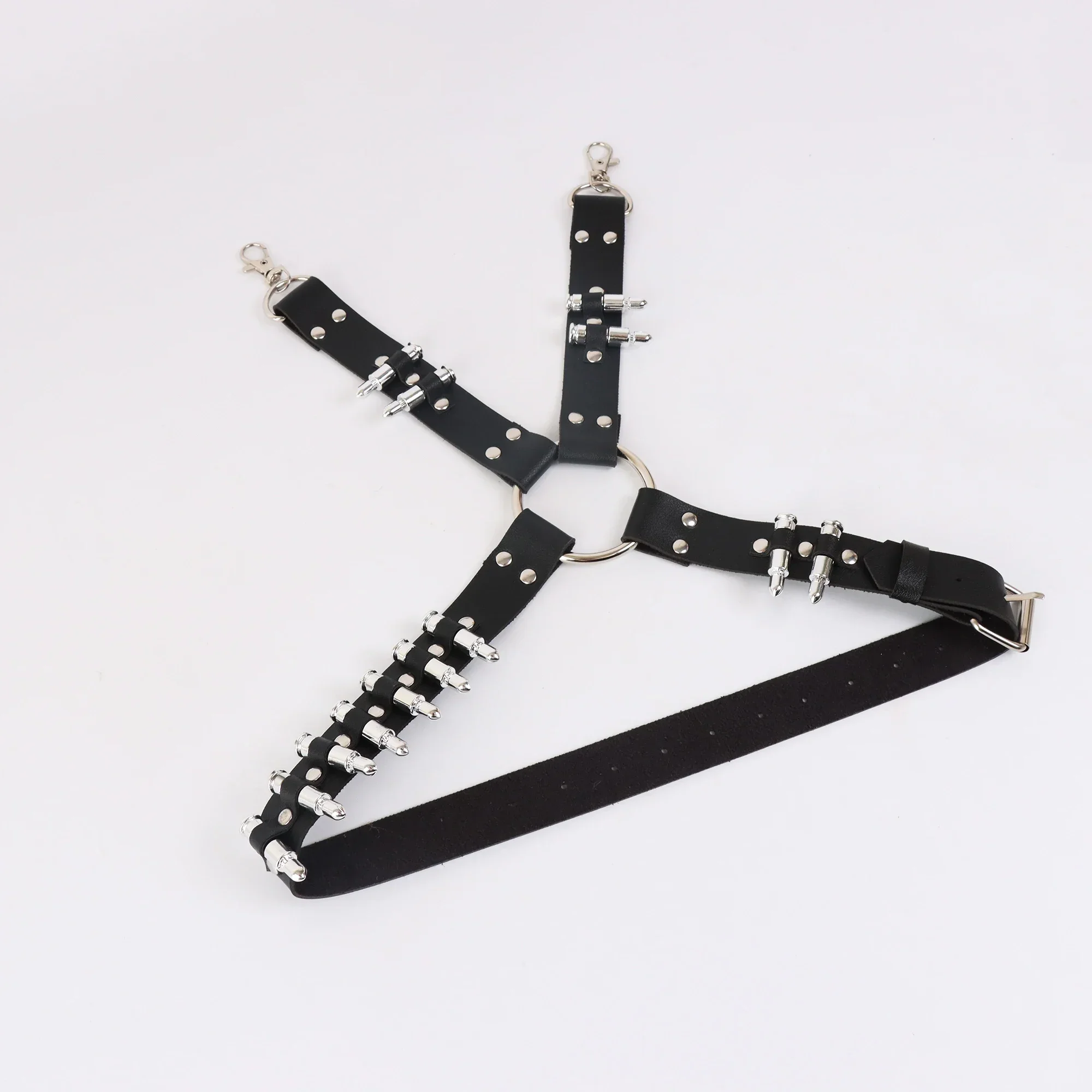 Arnês de perna de couro pu gótico coxa alças sexy cinto de liga para calças jeans acessórios masculinos