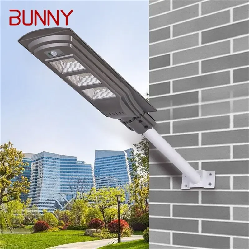 

BUNNY Solar Wall Light Outdoor LED Waterproof IP65 Modern Patio Garden Human Body Induction Street Lights For Home Porch Garden