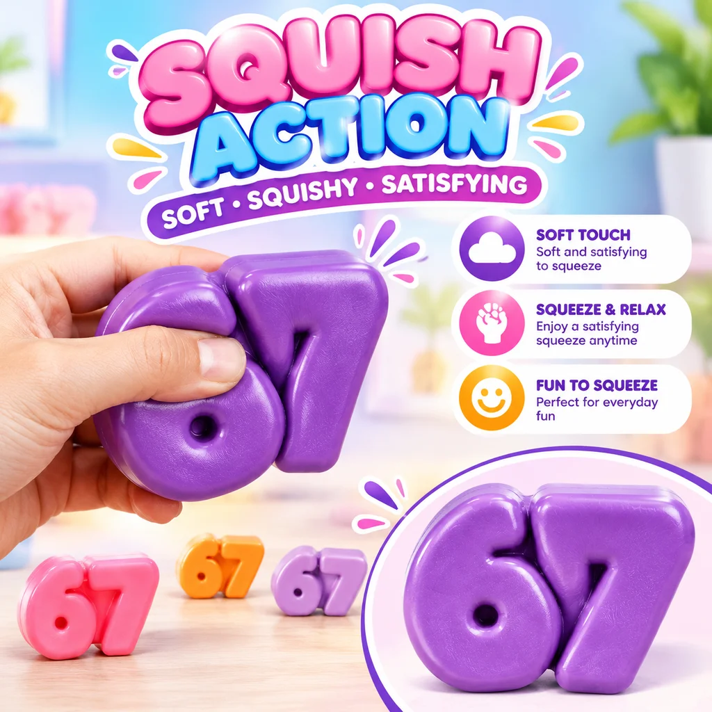67TPR Needoh Slow Rebound Squishy Number Set Stress Relief Toy Creative Anti Stress Gadget Hot Sale Cross Border Squeeze