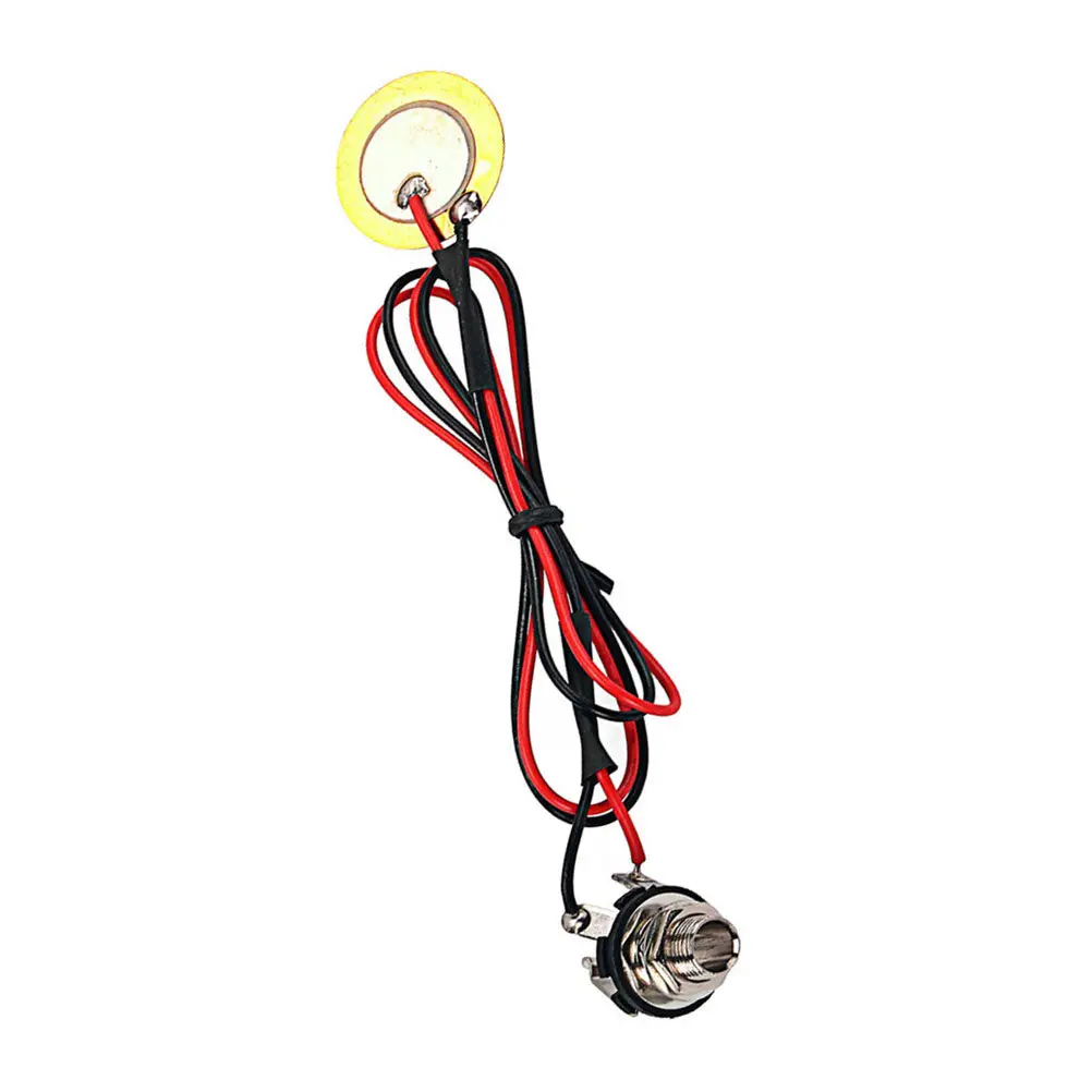 Premium Single Piezo Pickup Transducer for Acoustic String Instruments Guitar Violin Mandolin Ukulele Strong Signal Output