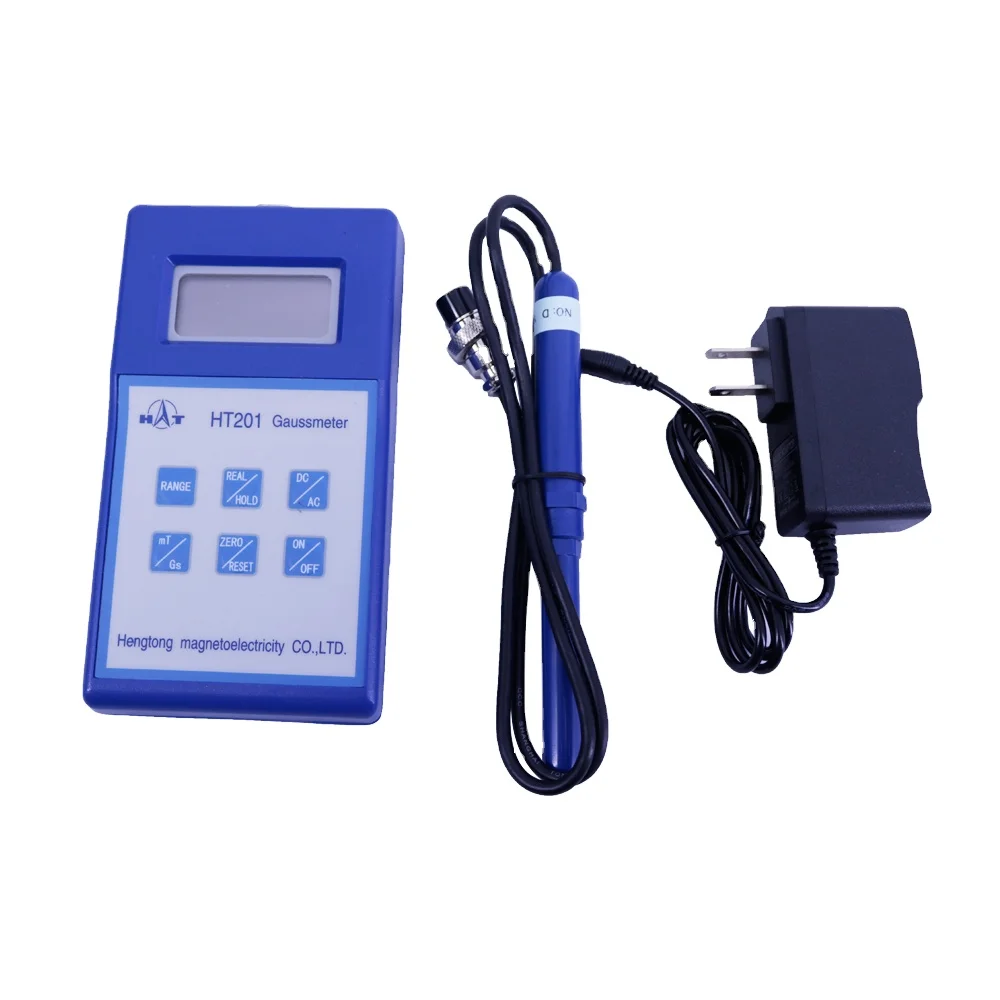 

HT201 Handheld Digital Gauss Meter Tesla Meter Magnetic Field Meter Range 0-200mT-2000mT