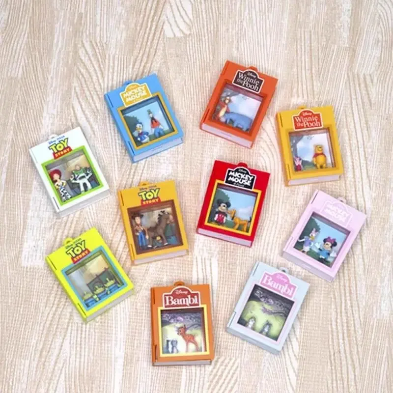 Original Disney Blind Box Key Chain Toy Story Mystery Box Mini Storybook Anime Lucky Bag Halloween Decoration Gift Toys