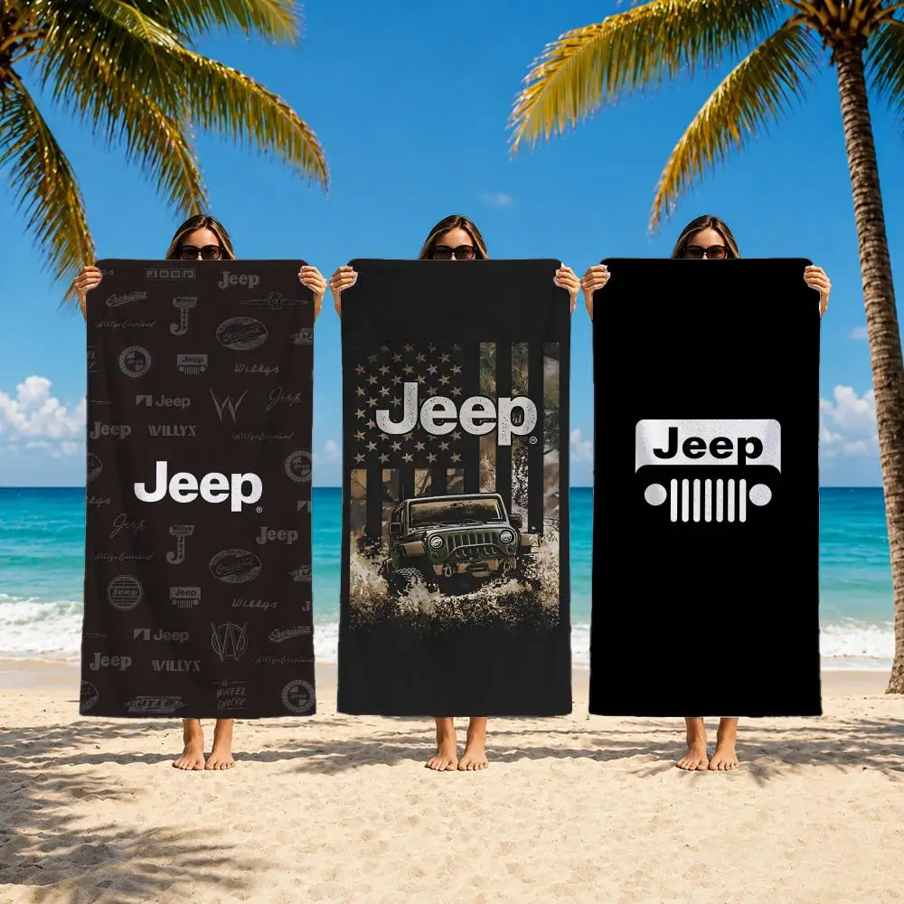 Brand Jeep Towel Towel beach towel, quick drying absorbent bath towel for Swim,Gym,Camping,Outdoor hot