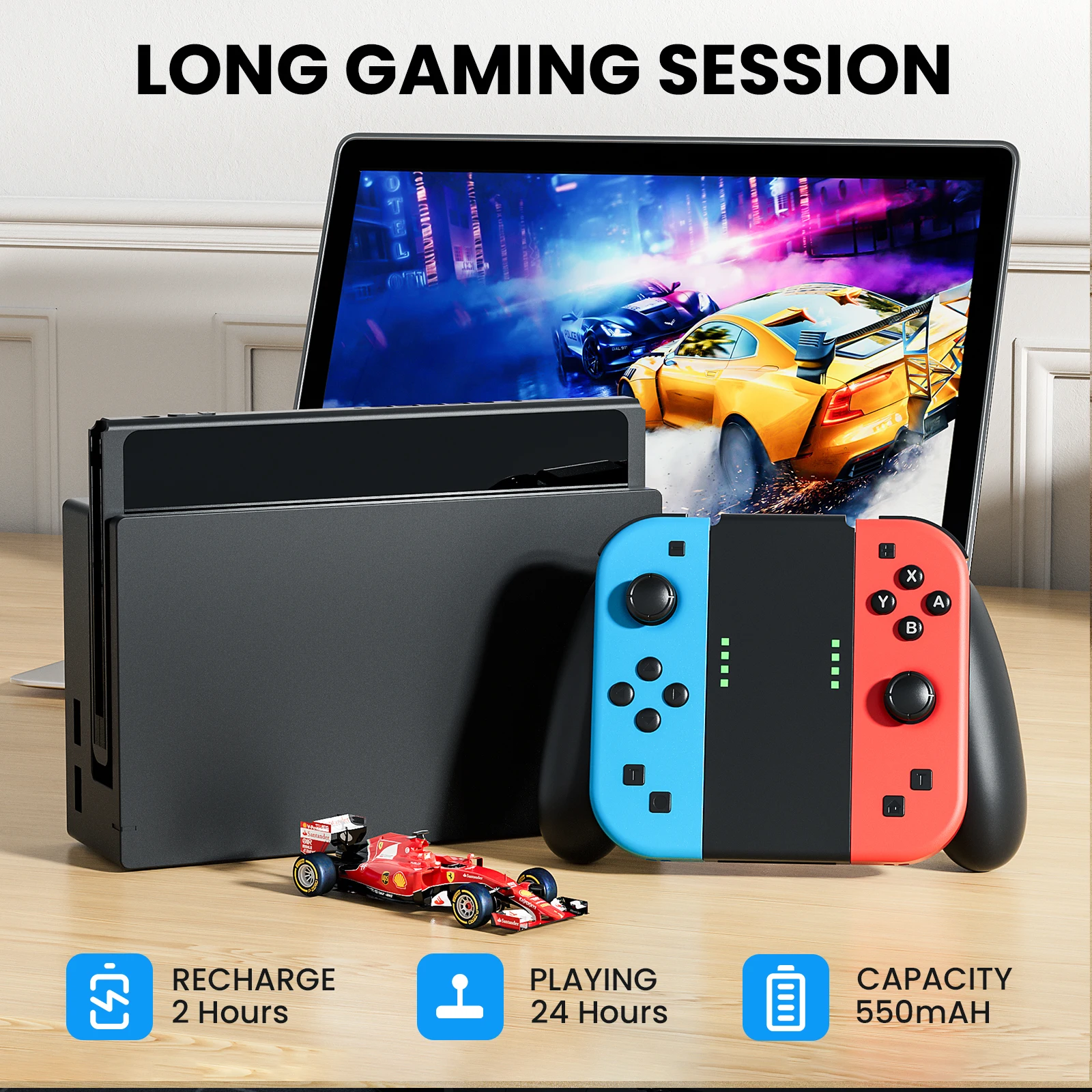 وحدة تحكم لاسلكية للوحة ألعاب Joycons لنينتندو سويتش/Ios/Android/Pc بلوتوث 5.2 عصا التحكم مع وحدات تحكم ألعاب الفيديو Trubo