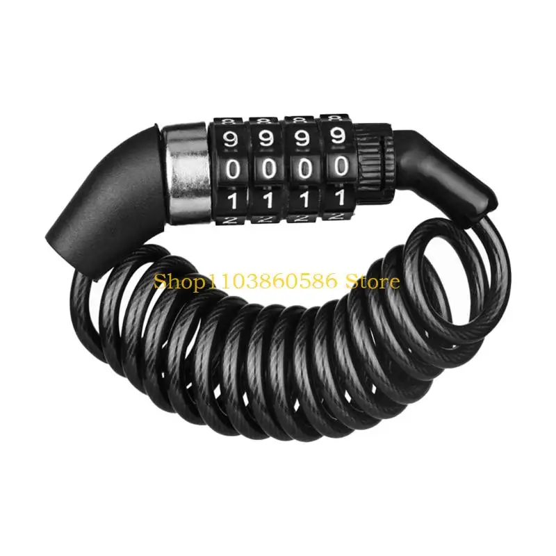 

242A Lightweight Helmets Security Lock with Adjustable Hole Design strong Combination Lock for Outdoor Commuting Travel