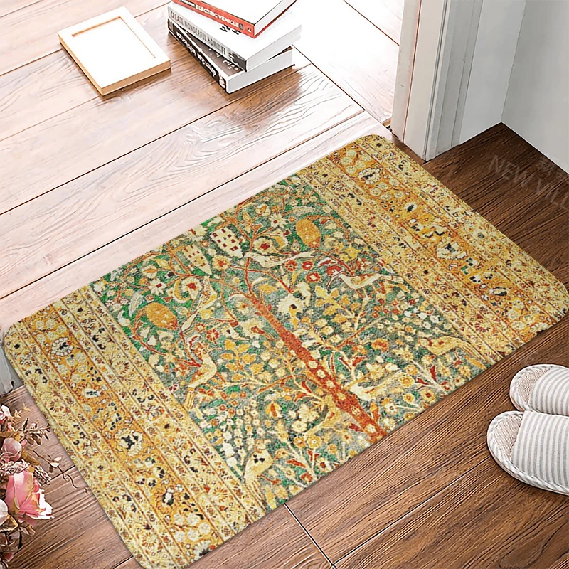 Anti-slip Bath Mat Bathroom Small Rug Shower Mat Home Decor Door Mat Kitchen Bedroom Entrance Room mats Morocco vintage Persia
