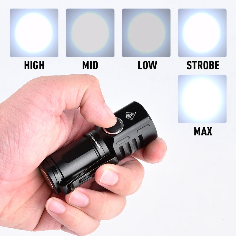 WADSN USB Rechargeable Strong Light Mini Hunting Weapon Flashlight Whit LED Scout Light For Camping Outdoor Emergency Accessory