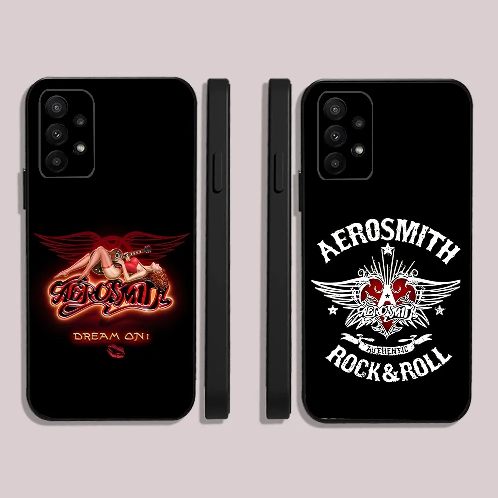 Aerosmith Rock Cool Phone Case For Samsung S25,23,22,30,24,10,9,Ultra,Plus,Lite,FE,5G Black Soft Case