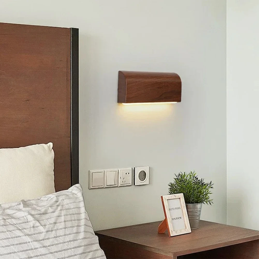 

Настенные светильники BABQ в скандинавском минималистичном стиле для гостиной, прикроватные светильники для прихожей, металлический настенный светильник цвета дерева для домашнего декора B