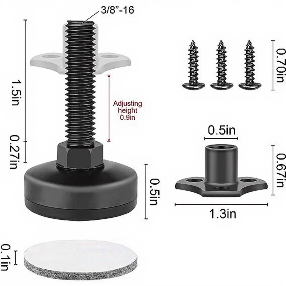 4Pcs 3/8