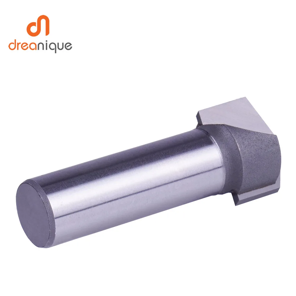 Dreanique 1pc 12.7mm Shank V-GROOVE bit for Aluminum Composite Material(ACM)Panels 90 Degree CNC Rectangular GROOVE Router V Bit