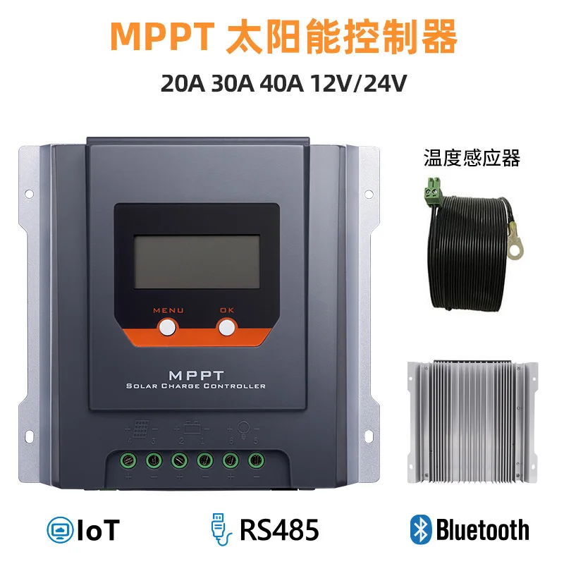 30A 100V MPPT PV Charge Controller 12V/24V/48V Auto for Off-Grid Battery Banks & Hybrid Renewable Energy Projects