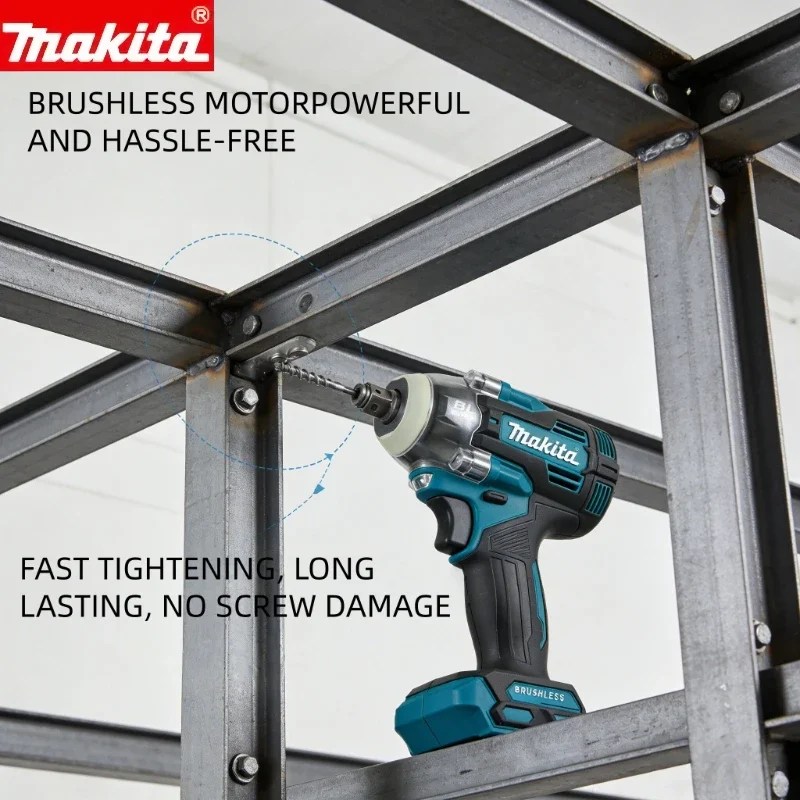 

Makita TW004G 18V Brushless Impact Wrench Ergonomic Handle for Car Tire Lug Nut Automotive Repair Power Tool