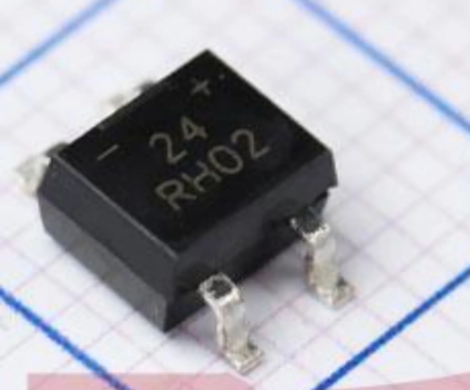 10-100PCS-Original-Bridge rectifier - Single phase SMT installation 5μA 500mA 30A 200V 150ns MiniDIP：RH02-T。Marking:RH02