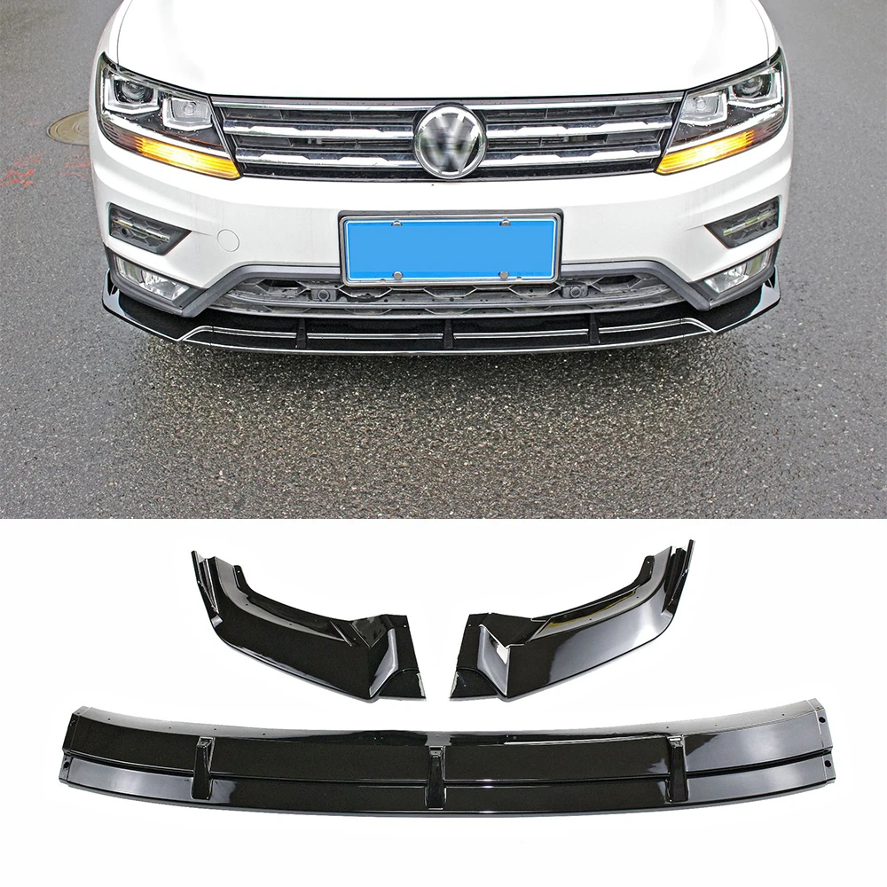 

For Volkswagen VW Tiguan L 2017 18 19 20 Front Bumper Lip Chin Splitter Spoiler Diffuser Bodykit Exterior Tuning Accessories