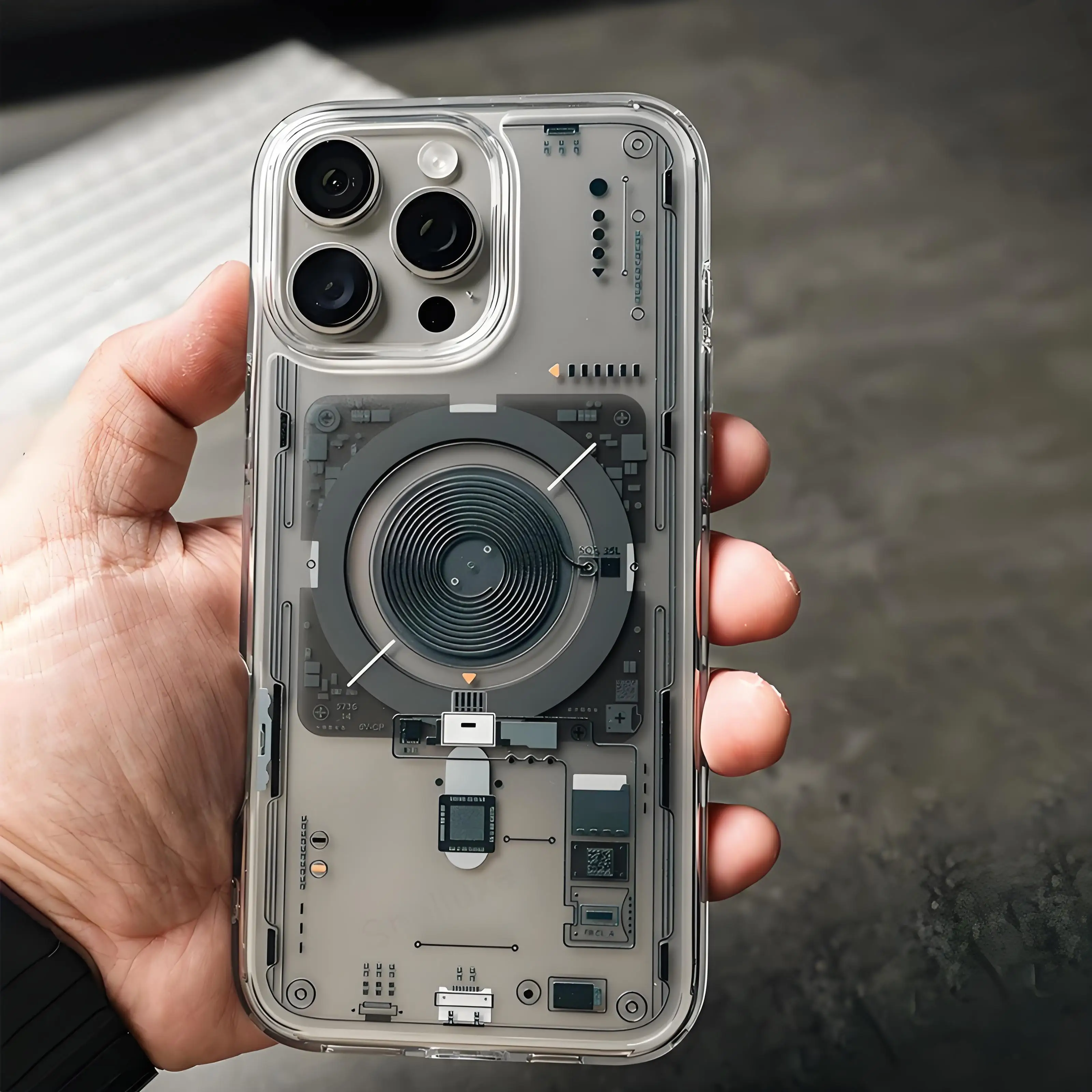 Новый чехол для телефона Magsafe для Apple iPhone 17 Pro Max 16 15 14 Plus 13 12 Neo One, прозрачный магнитный чехол с беспроводной зарядкой, аксессуары