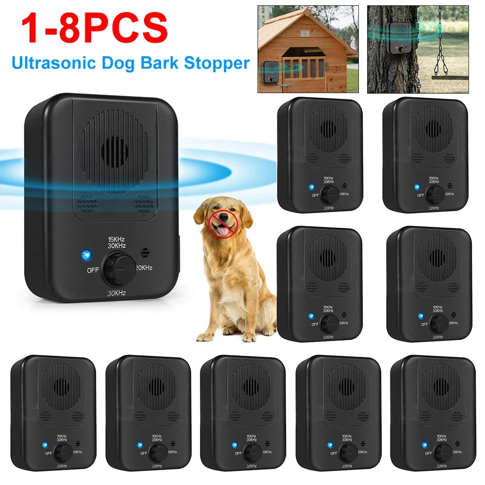 Pet Puppy Anti Bark Ultrasonic Suppressor Outdoor Anti Noise Dog Repeller Tools Dog Training Device Pet Products