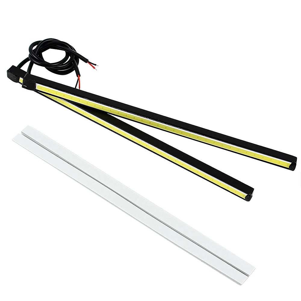 Luzes diurnas do carro, lâmpadas de nevoeiro LED DRL COB, fonte de luz, estilo de carro, 20,5 cm