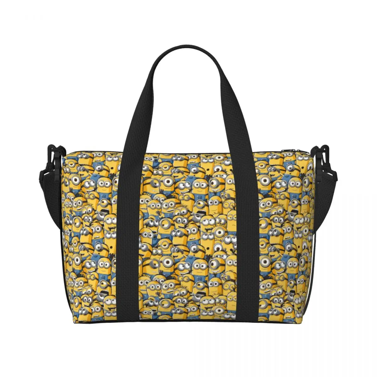 

Custom Large M-Minions Tote Bag Women Cartoon Shoulder Shopping Gym Beach Travel Bag