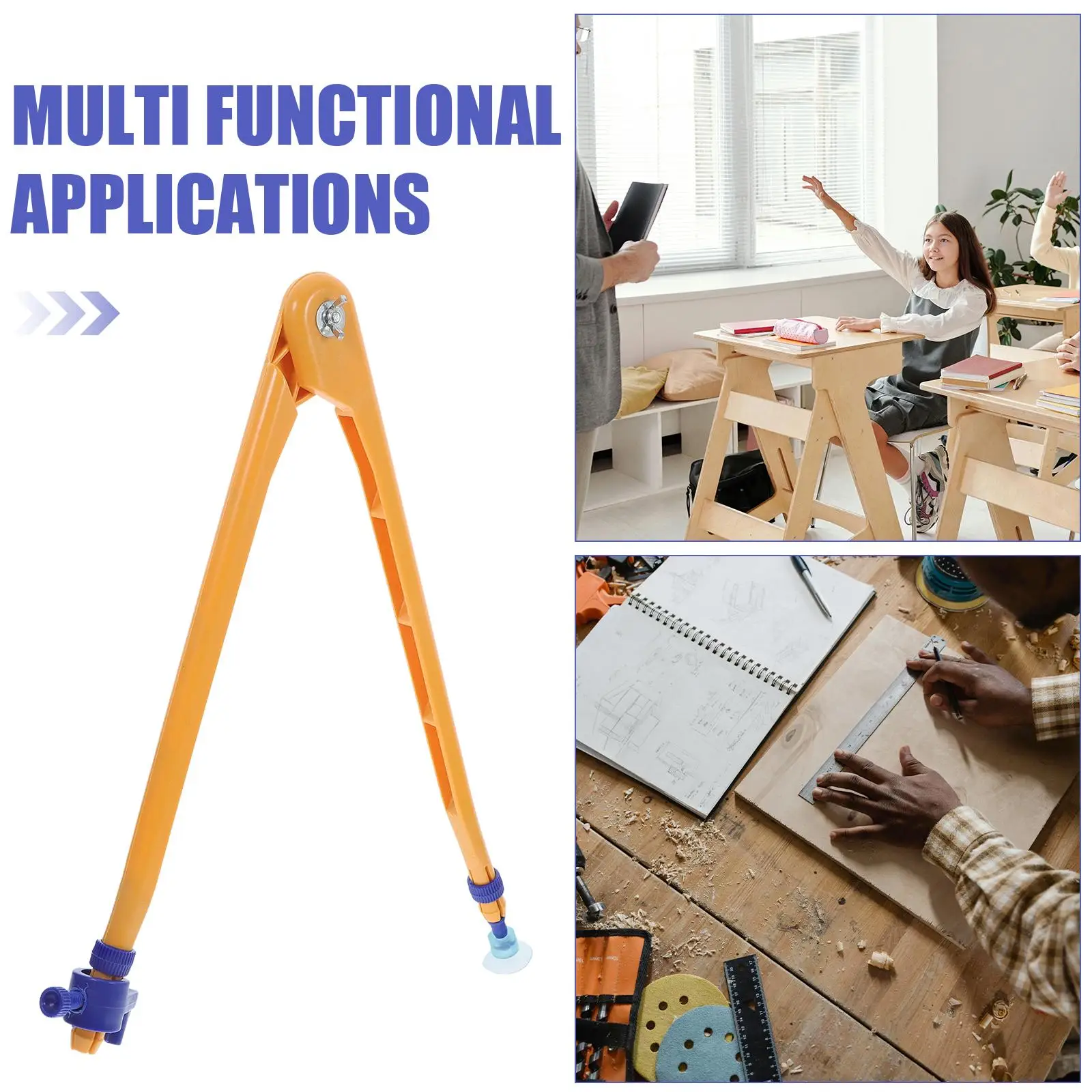 Drawing Compass Paint Blackboard Math Teacher Compass Teaching School Plastic Tool Math Teaching Tools Learn Use