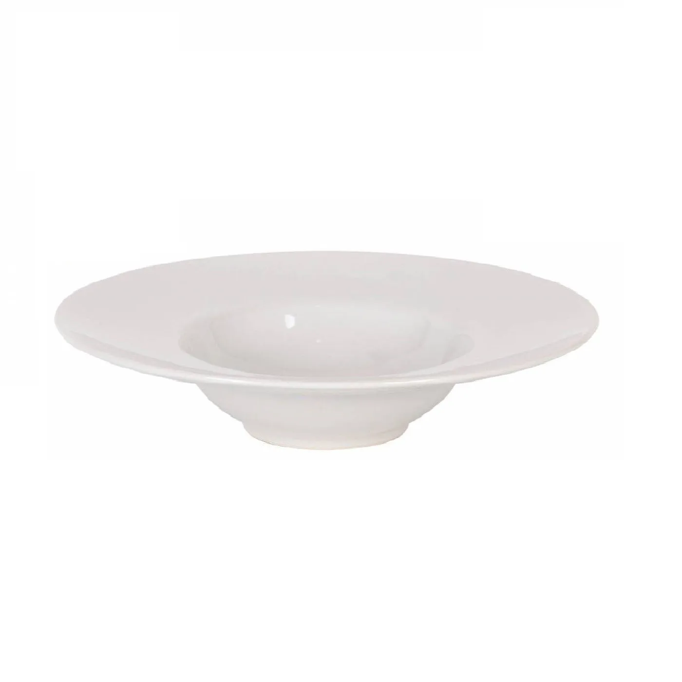 25,5 cm Deep Ceramic Plate for risotto denia Model, White, Tableware for Lids, Skewers and Desserts, Kitchen, Home, host