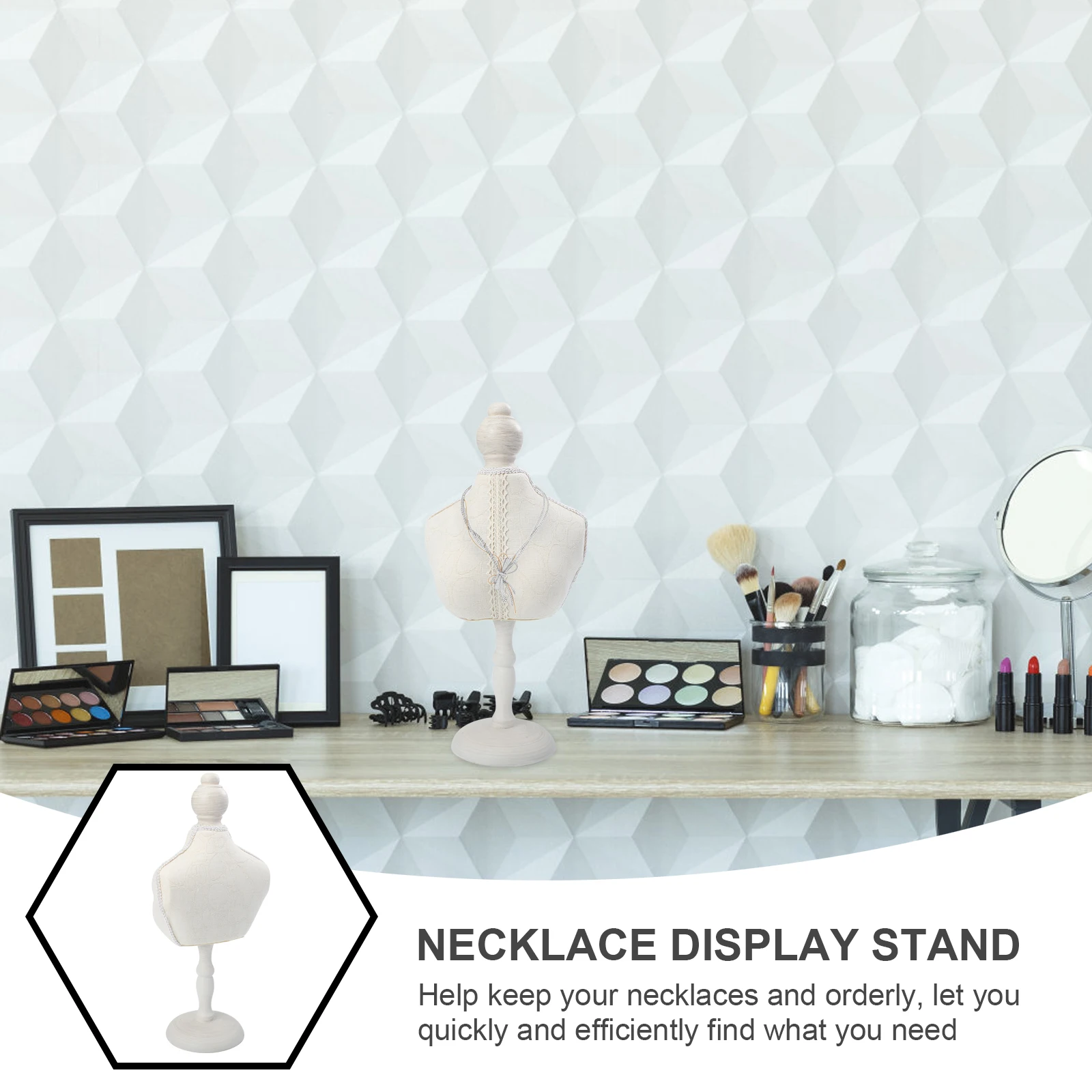 

Jewelry Rack Necklace Display Holder Organizer Stand Necklaces Girls Earrings Storage