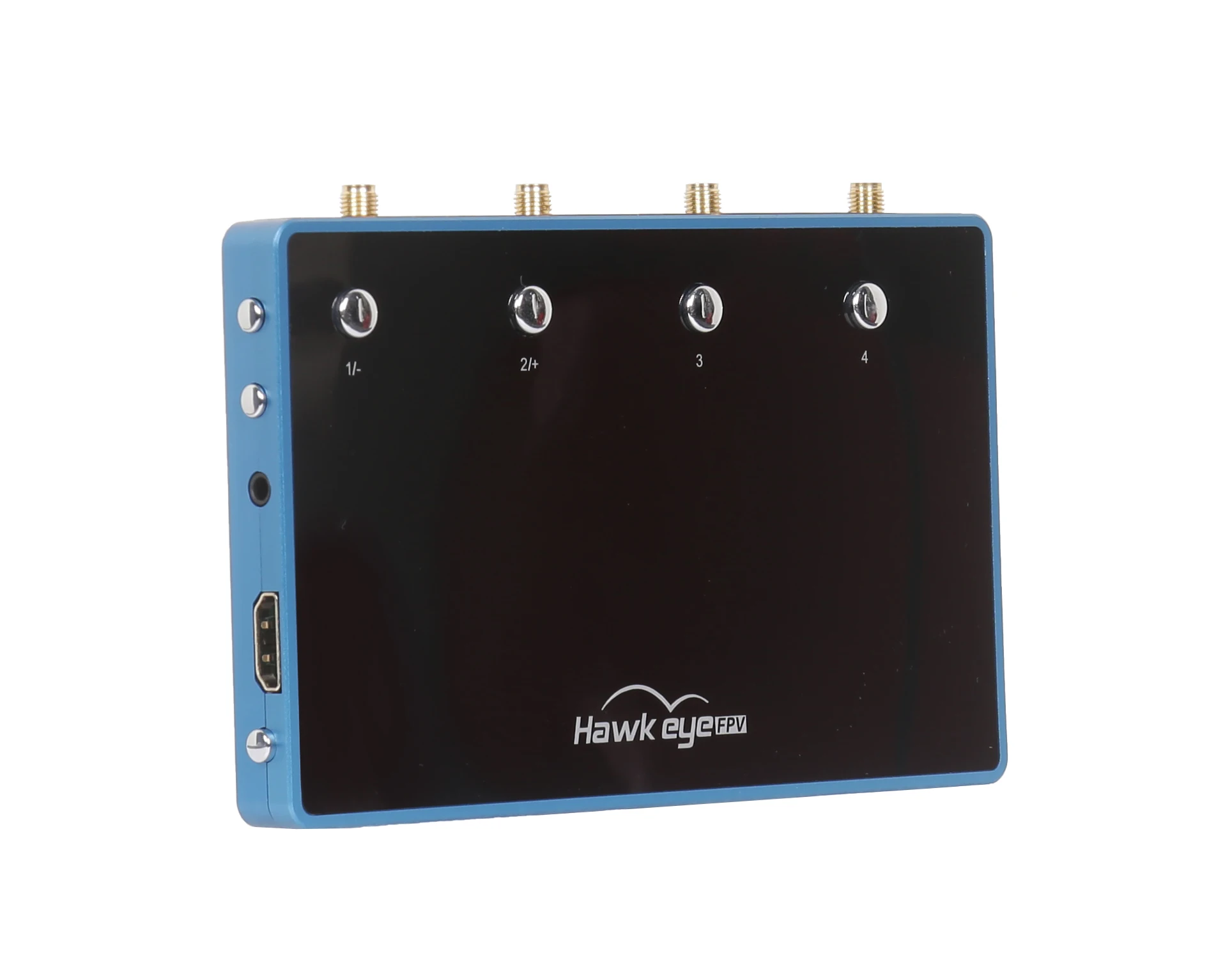 

Four eyes 4-Channel 5.8G Receiving Hawkeye 4-Segment HDMI TV Output 4,2,1 Split Screen Display / Phone for RC FPV Racing Drone